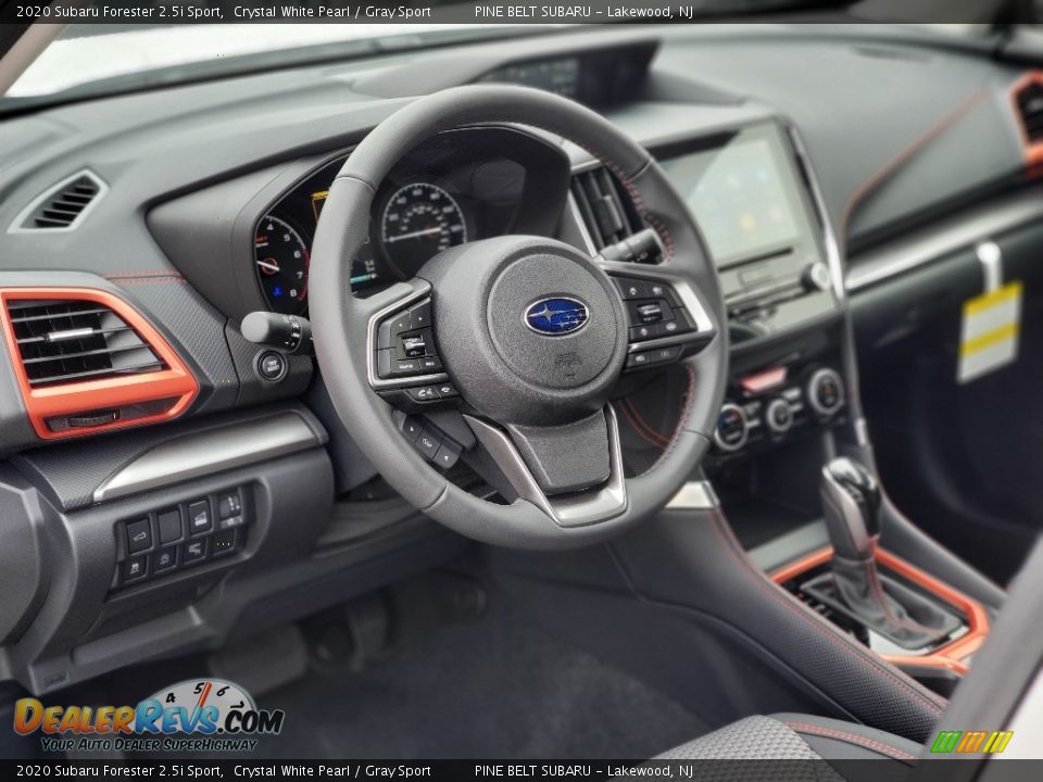 2020 Subaru Forester 2.5i Sport Crystal White Pearl / Gray Sport Photo #7
