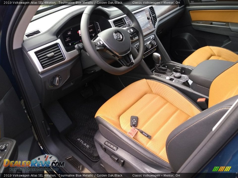 Golden Oak/Black Interior - 2019 Volkswagen Atlas SEL 4Motion Photo #5