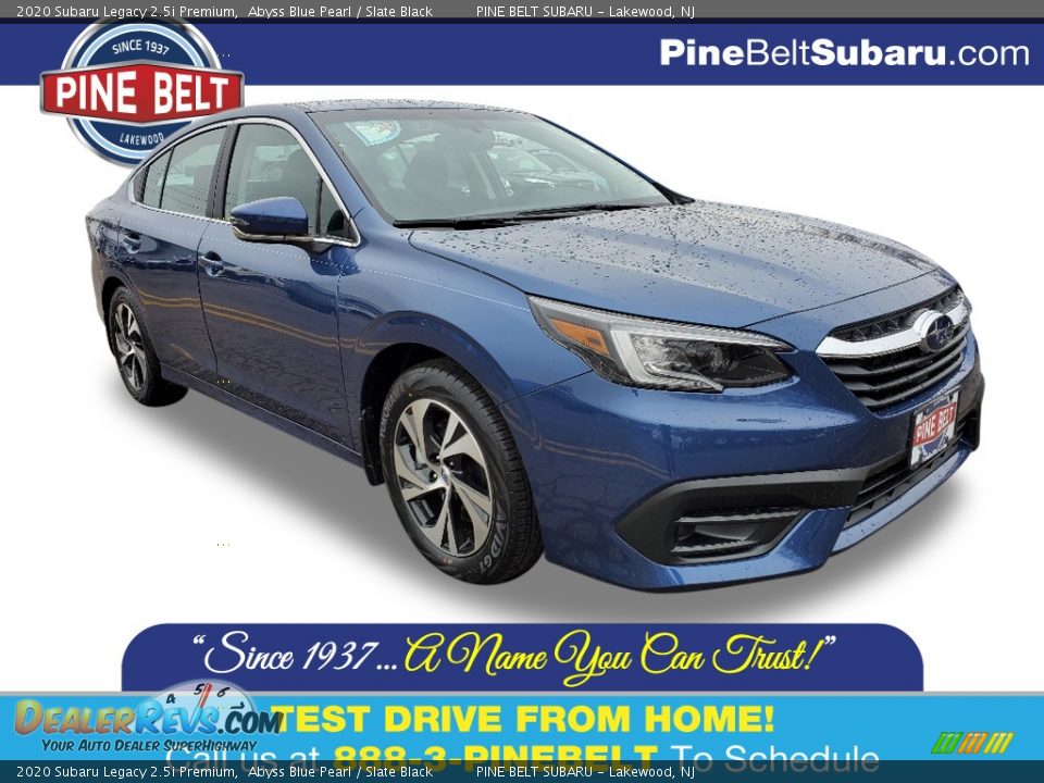 2020 Subaru Legacy 2.5i Premium Abyss Blue Pearl / Slate Black Photo #1