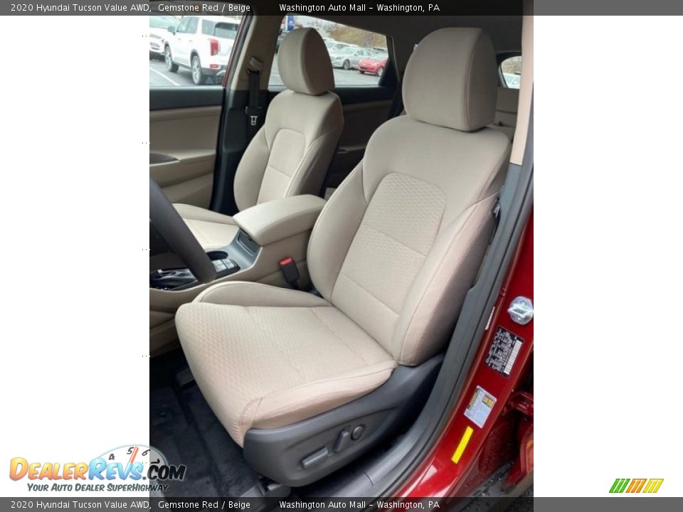 2020 Hyundai Tucson Value AWD Gemstone Red / Beige Photo #14