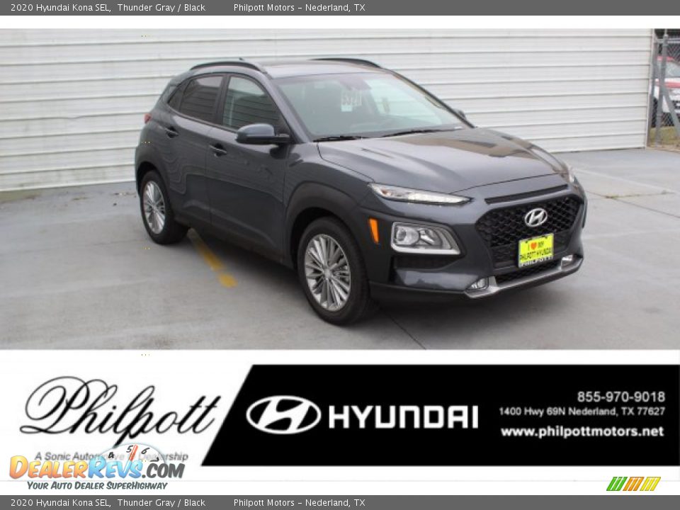 2020 Hyundai Kona SEL Thunder Gray / Black Photo #1