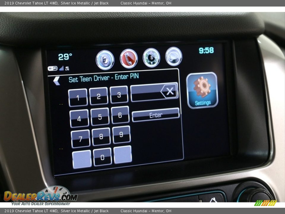 2019 Chevrolet Tahoe LT 4WD Silver Ice Metallic / Jet Black Photo #25