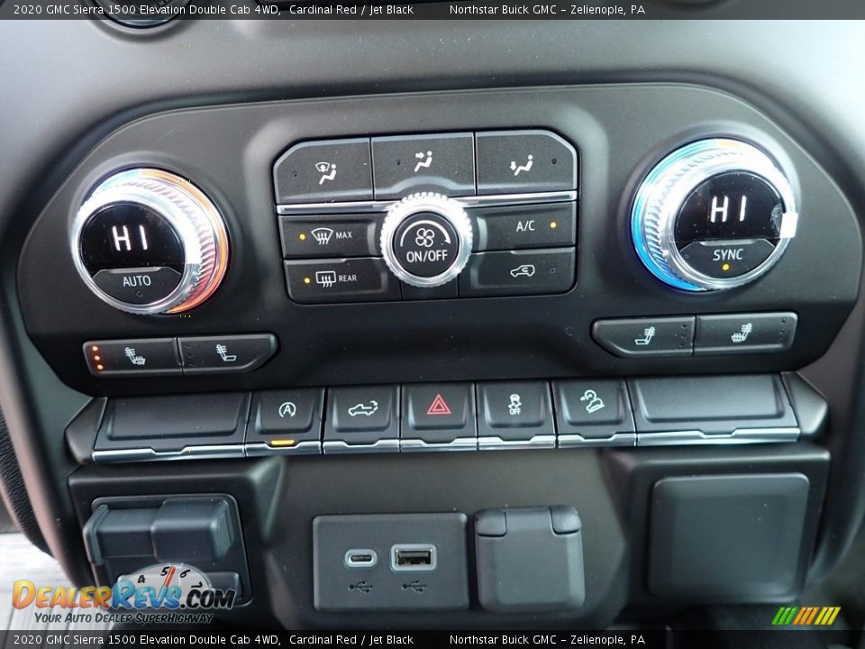 Controls of 2020 GMC Sierra 1500 Elevation Double Cab 4WD Photo #19