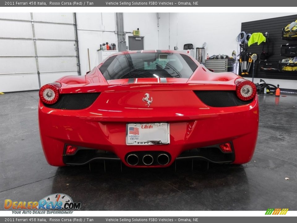 2011 Ferrari 458 Italia Rosso Corsa (Red) / Tan Photo #12