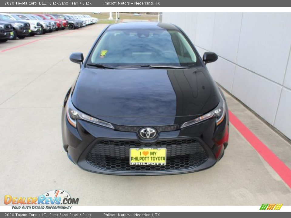 2020 Toyota Corolla LE Black Sand Pearl / Black Photo #3