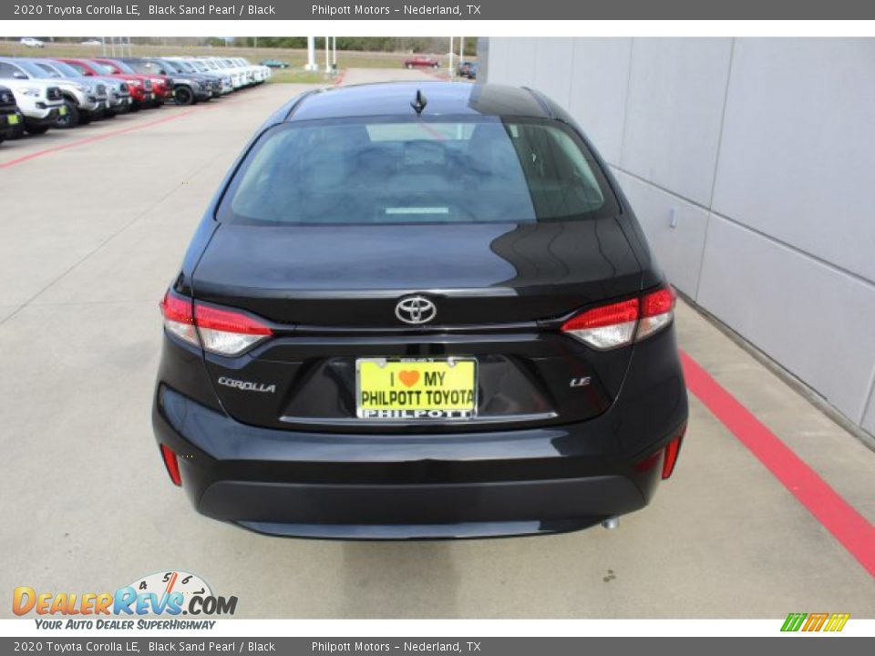 2020 Toyota Corolla LE Black Sand Pearl / Black Photo #7