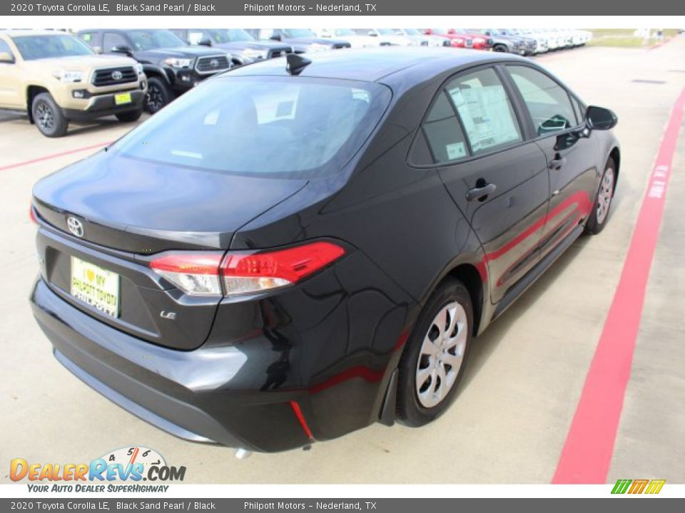 2020 Toyota Corolla LE Black Sand Pearl / Black Photo #8