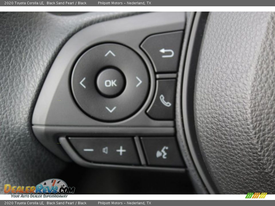 2020 Toyota Corolla LE Black Sand Pearl / Black Photo #11