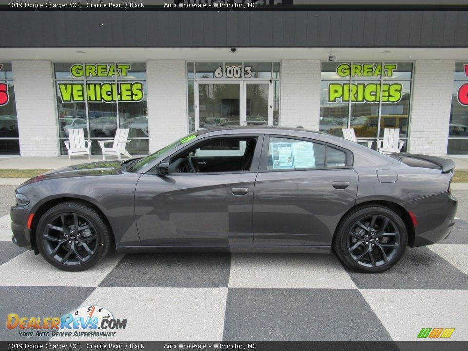 2019 Dodge Charger SXT Granite Pearl / Black Photo #1