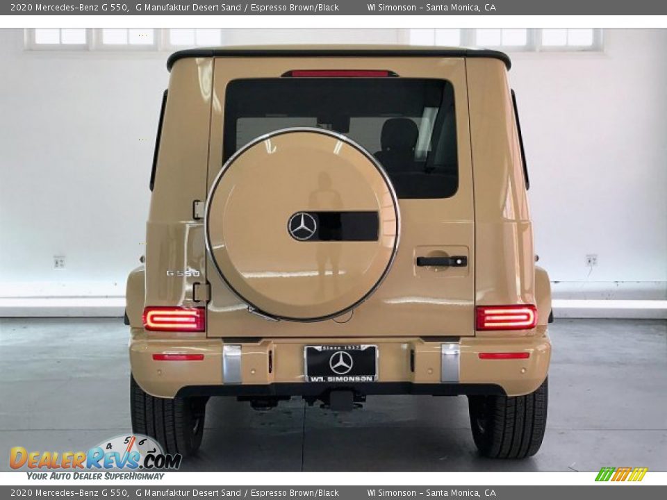 2020 Mercedes-Benz G 550 G Manufaktur Desert Sand / Espresso Brown/Black Photo #3