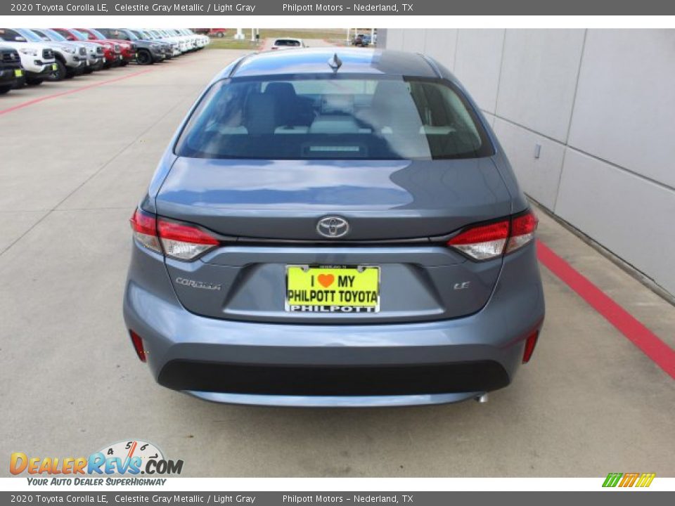 2020 Toyota Corolla LE Celestite Gray Metallic / Light Gray Photo #7