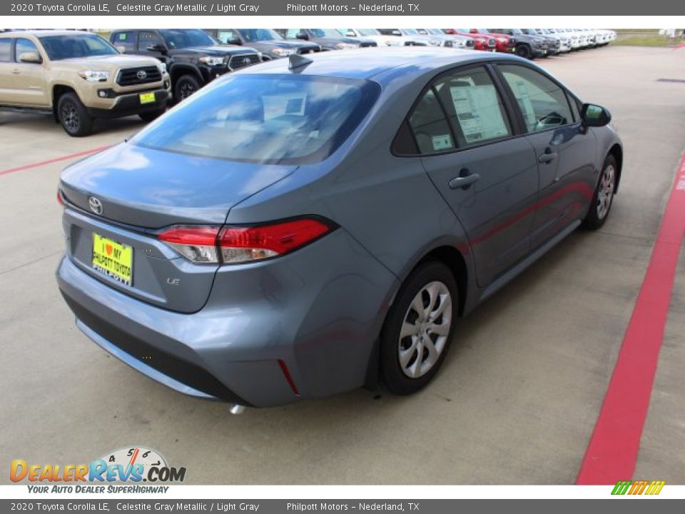 2020 Toyota Corolla LE Celestite Gray Metallic / Light Gray Photo #8