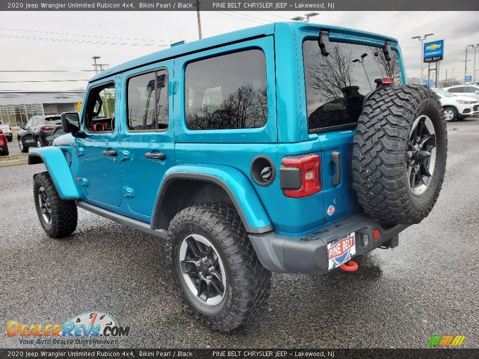 2020 Jeep Wrangler Unlimited Rubicon 4x4 Bikini Pearl / Black Photo #4