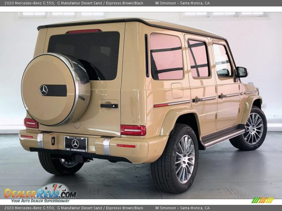 2020 Mercedes-Benz G 550 G Manufaktur Desert Sand / Espresso Brown/Black Photo #16