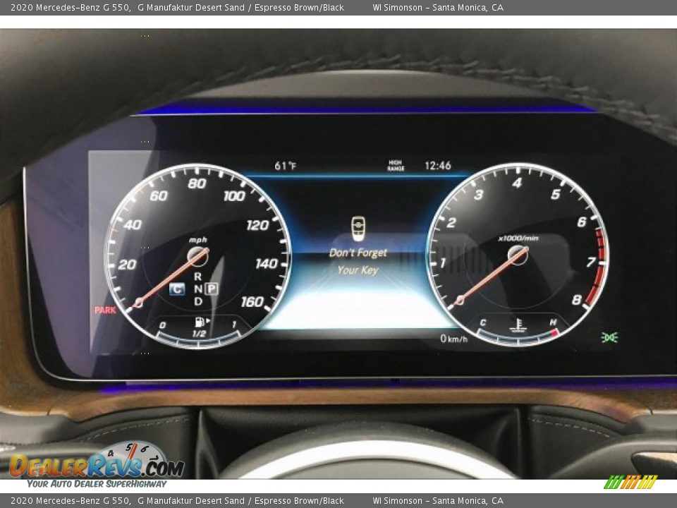 2020 Mercedes-Benz G 550 Gauges Photo #20