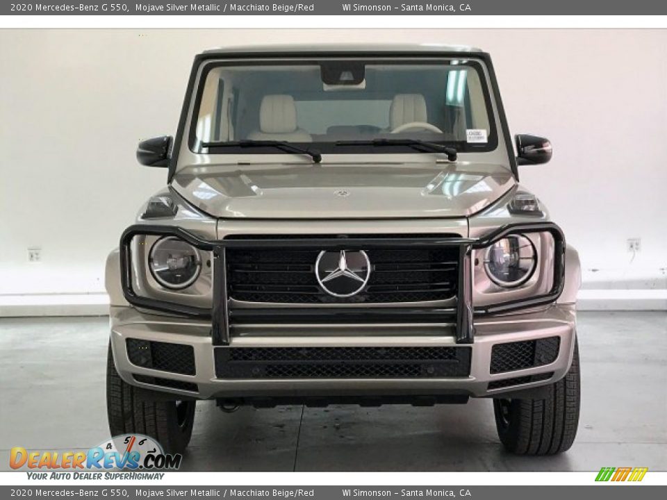 2020 Mercedes-Benz G 550 Mojave Silver Metallic / Macchiato Beige/Red Photo #2