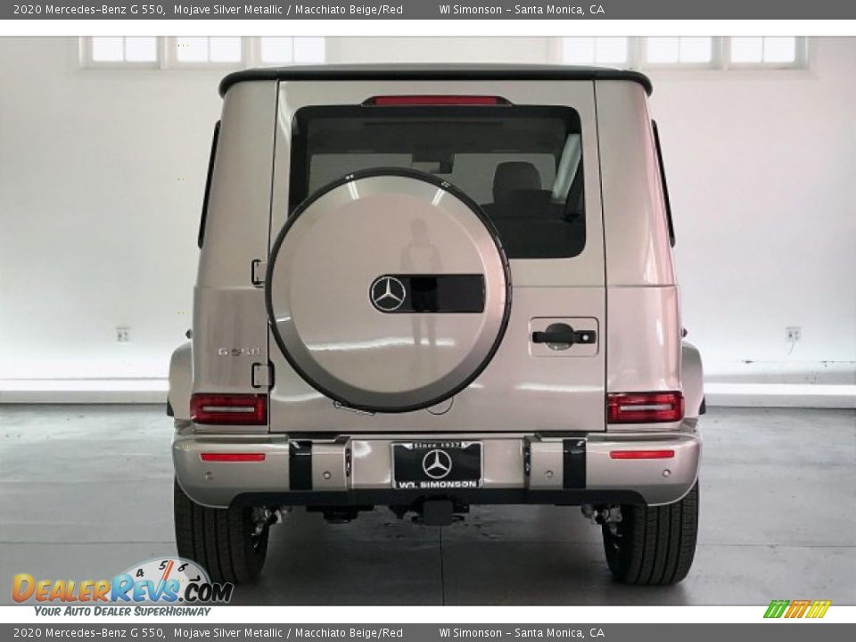2020 Mercedes-Benz G 550 Mojave Silver Metallic / Macchiato Beige/Red Photo #3