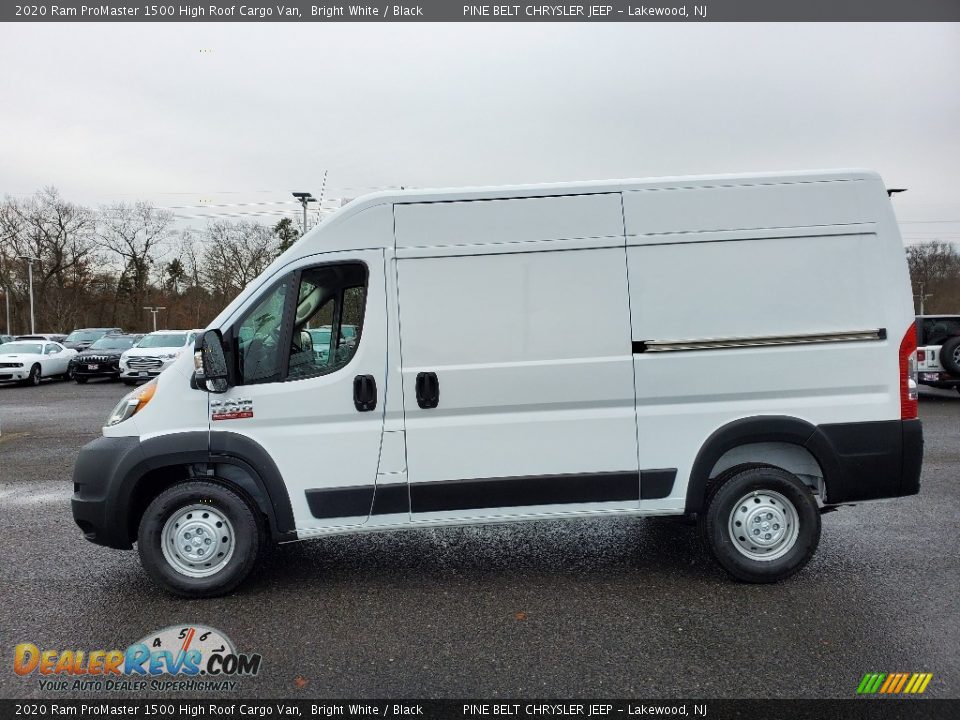 2020 Ram ProMaster 1500 High Roof Cargo Van Bright White / Black Photo #3