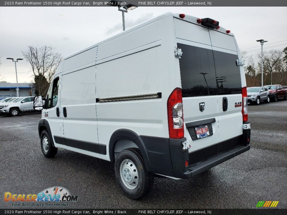 2020 Ram ProMaster 1500 High Roof Cargo Van Bright White / Black Photo #4