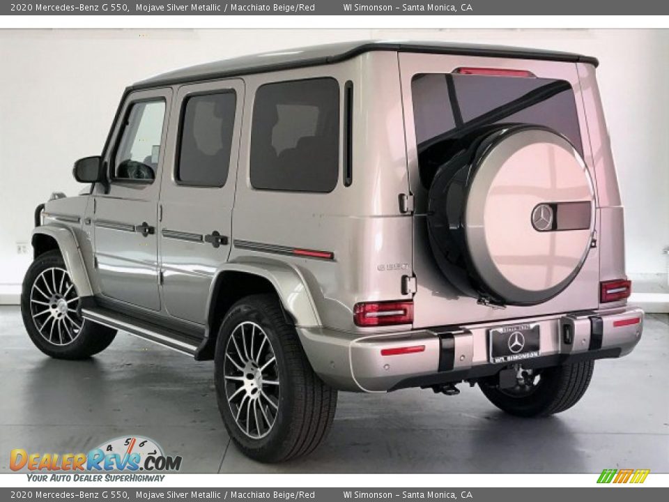 2020 Mercedes-Benz G 550 Mojave Silver Metallic / Macchiato Beige/Red Photo #10
