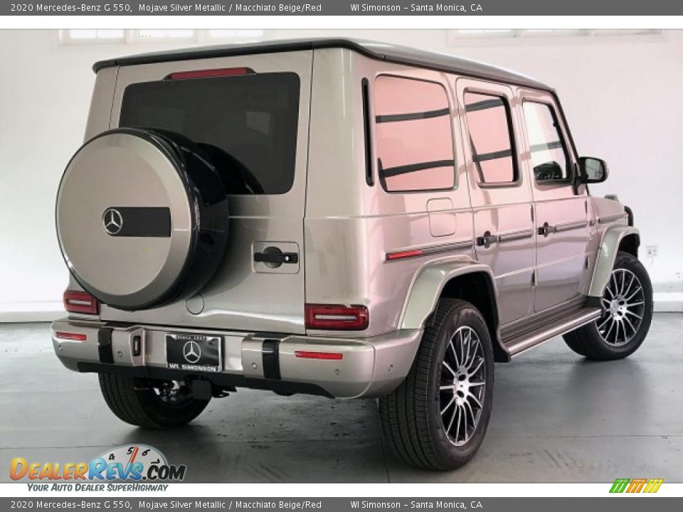 2020 Mercedes-Benz G 550 Mojave Silver Metallic / Macchiato Beige/Red Photo #16