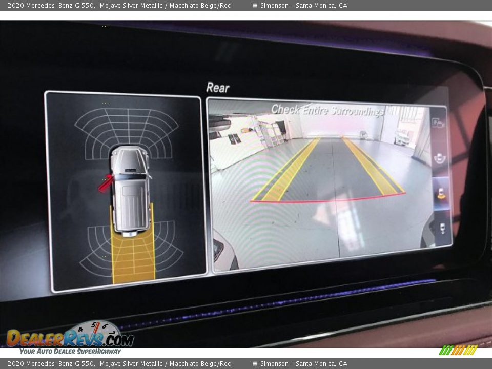 2020 Mercedes-Benz G 550 Mojave Silver Metallic / Macchiato Beige/Red Photo #21