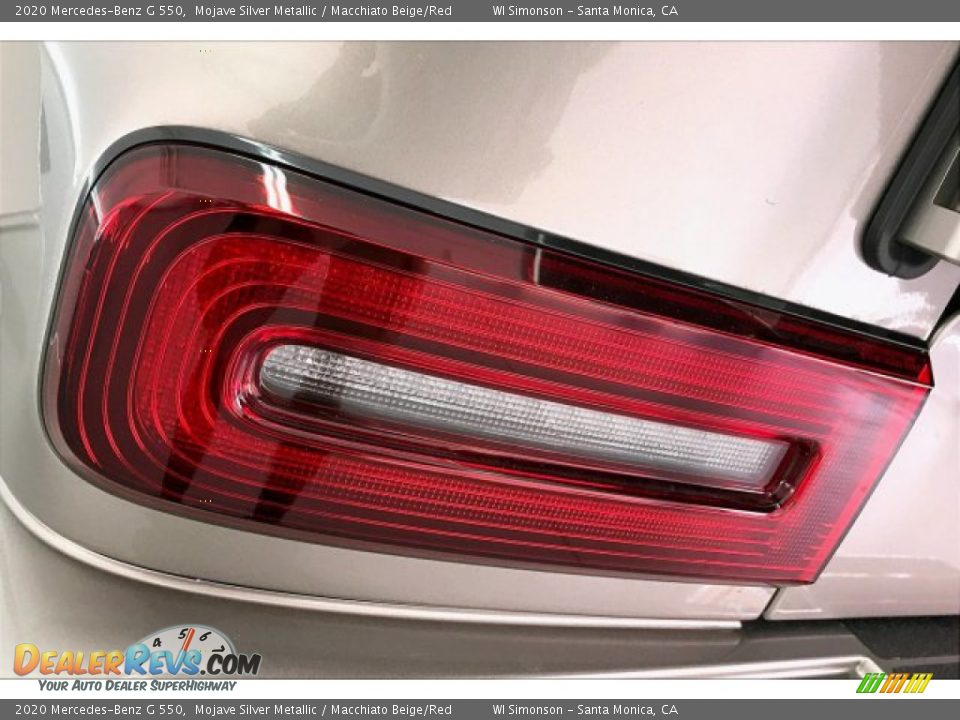 2020 Mercedes-Benz G 550 Mojave Silver Metallic / Macchiato Beige/Red Photo #26