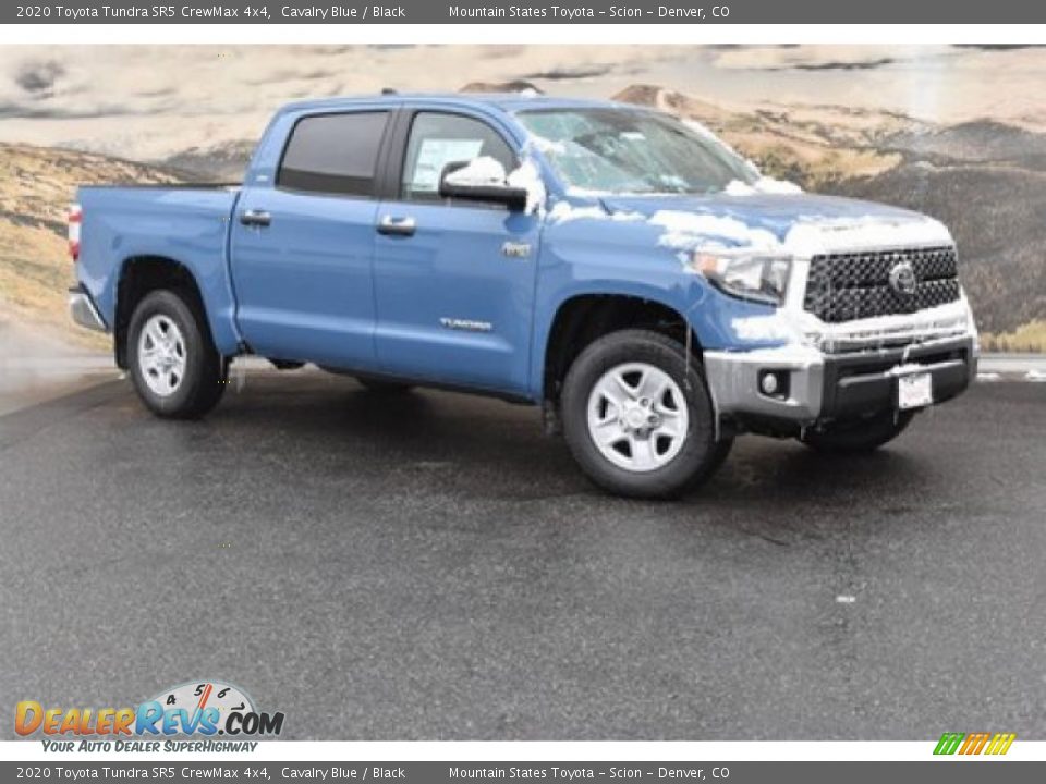 2020 Toyota Tundra SR5 CrewMax 4x4 Cavalry Blue / Black Photo #1
