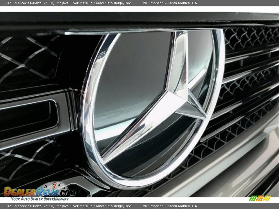 2020 Mercedes-Benz G 550 Mojave Silver Metallic / Macchiato Beige/Red Photo #33