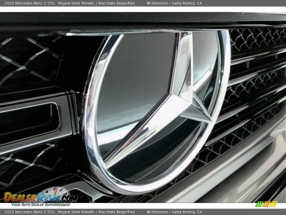 2020 Mercedes-Benz G 550 Mojave Silver Metallic / Macchiato Beige/Red Photo #33