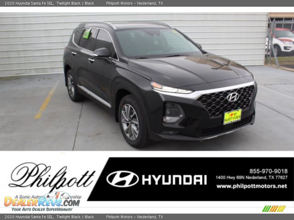 2020 Hyundai Santa Fe SEL Twilight Black / Black Photo #1