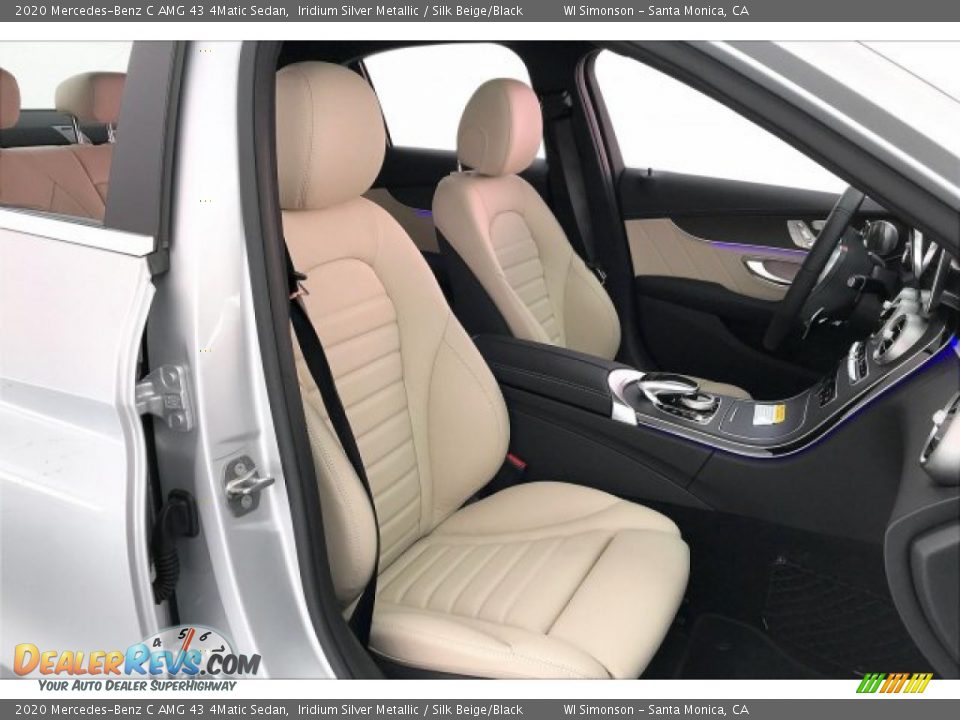 2020 Mercedes-Benz C AMG 43 4Matic Sedan Iridium Silver Metallic / Silk Beige/Black Photo #6