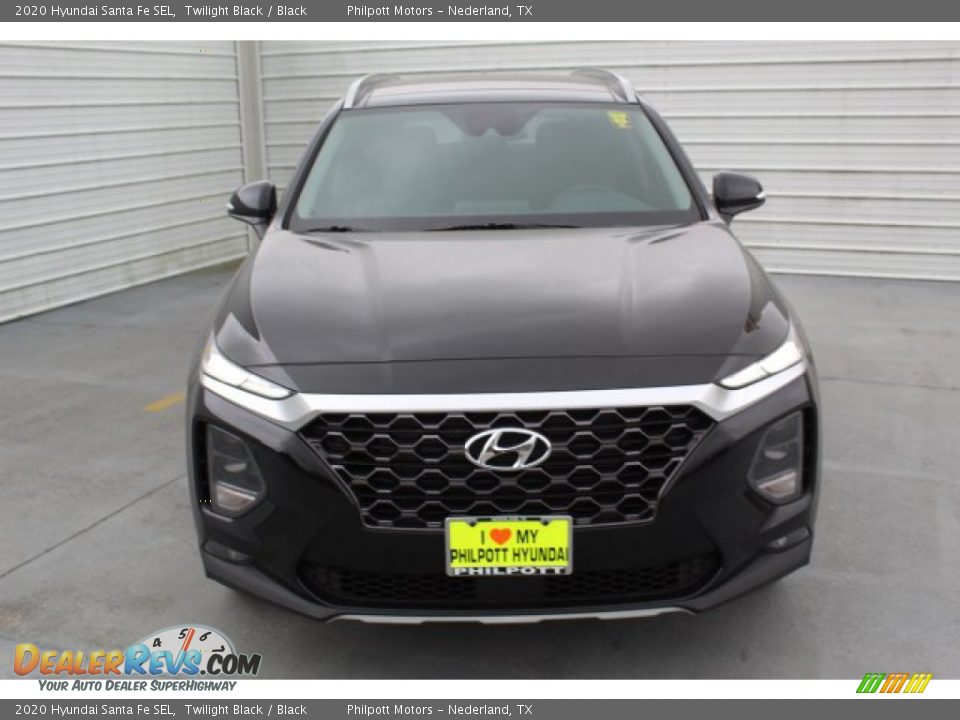 2020 Hyundai Santa Fe SEL Twilight Black / Black Photo #3