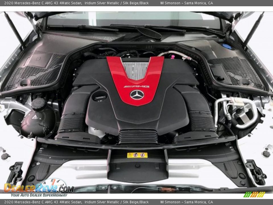 2020 Mercedes-Benz C AMG 43 4Matic Sedan Iridium Silver Metallic / Silk Beige/Black Photo #9