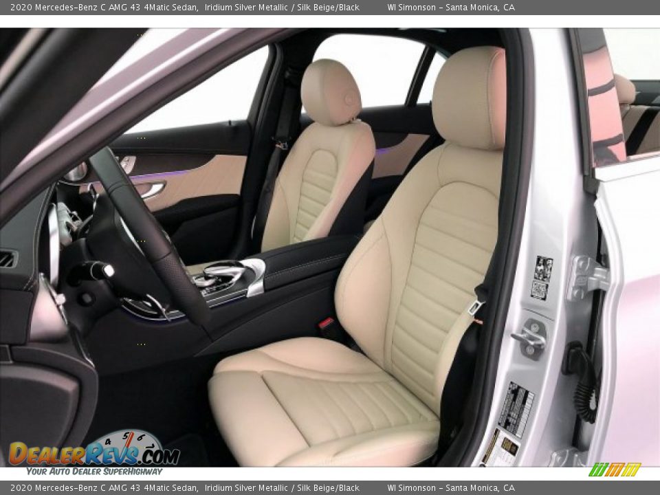 2020 Mercedes-Benz C AMG 43 4Matic Sedan Iridium Silver Metallic / Silk Beige/Black Photo #14
