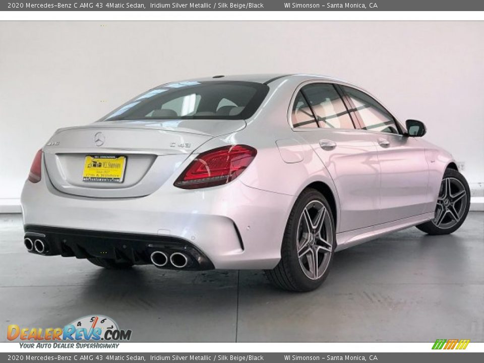 2020 Mercedes-Benz C AMG 43 4Matic Sedan Iridium Silver Metallic / Silk Beige/Black Photo #16