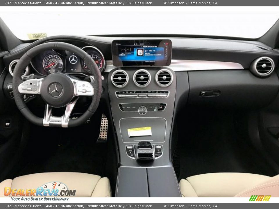 2020 Mercedes-Benz C AMG 43 4Matic Sedan Iridium Silver Metallic / Silk Beige/Black Photo #17