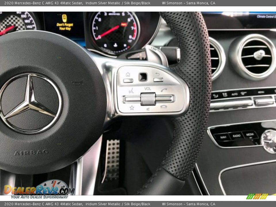 2020 Mercedes-Benz C AMG 43 4Matic Sedan Iridium Silver Metallic / Silk Beige/Black Photo #19