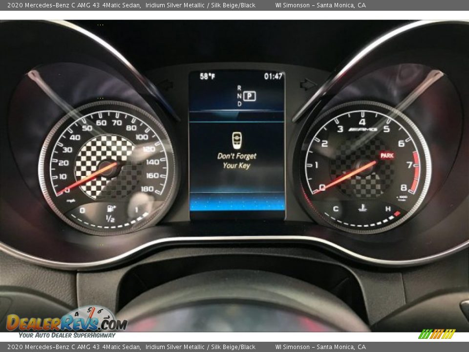 2020 Mercedes-Benz C AMG 43 4Matic Sedan Iridium Silver Metallic / Silk Beige/Black Photo #20