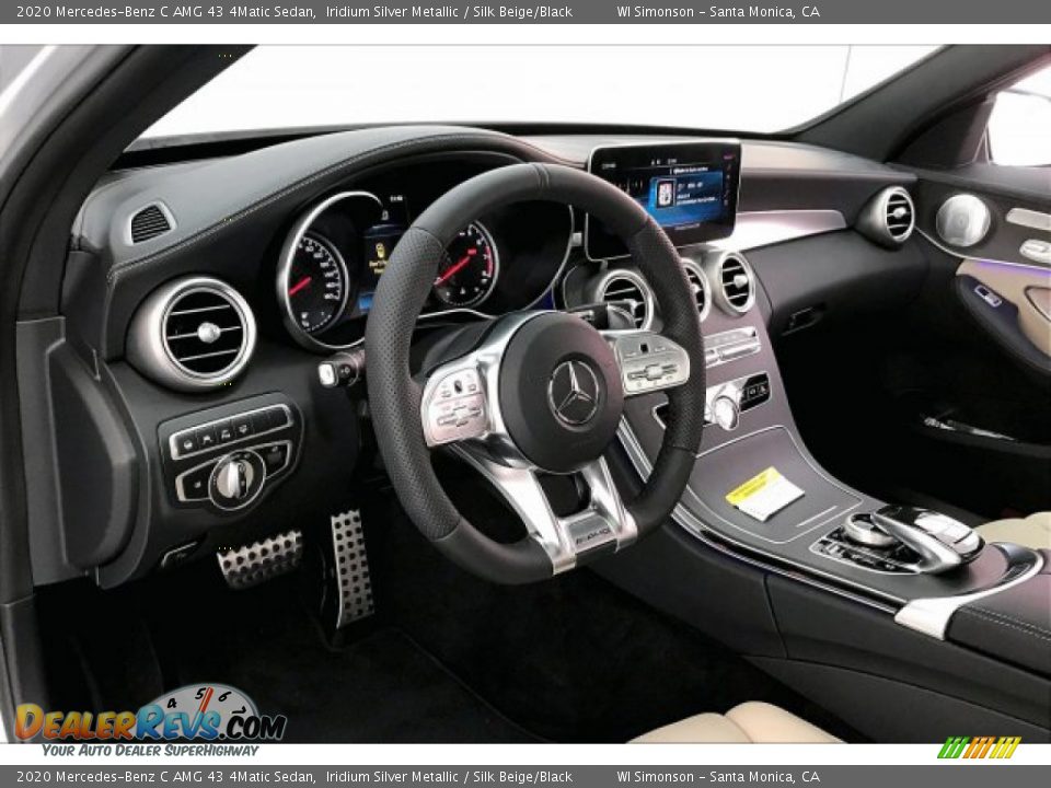 2020 Mercedes-Benz C AMG 43 4Matic Sedan Iridium Silver Metallic / Silk Beige/Black Photo #22