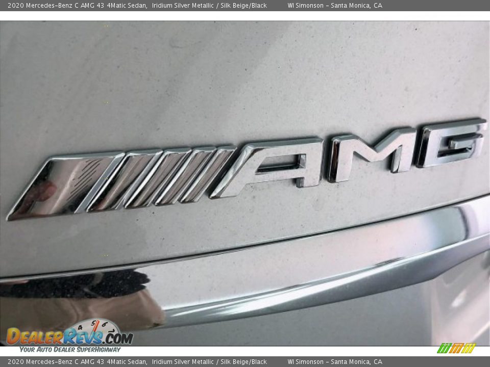 2020 Mercedes-Benz C AMG 43 4Matic Sedan Iridium Silver Metallic / Silk Beige/Black Photo #27