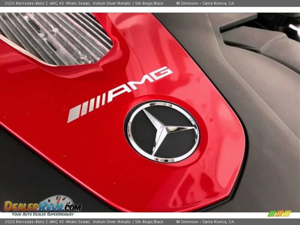 2020 Mercedes-Benz C AMG 43 4Matic Sedan Iridium Silver Metallic / Silk Beige/Black Photo #31