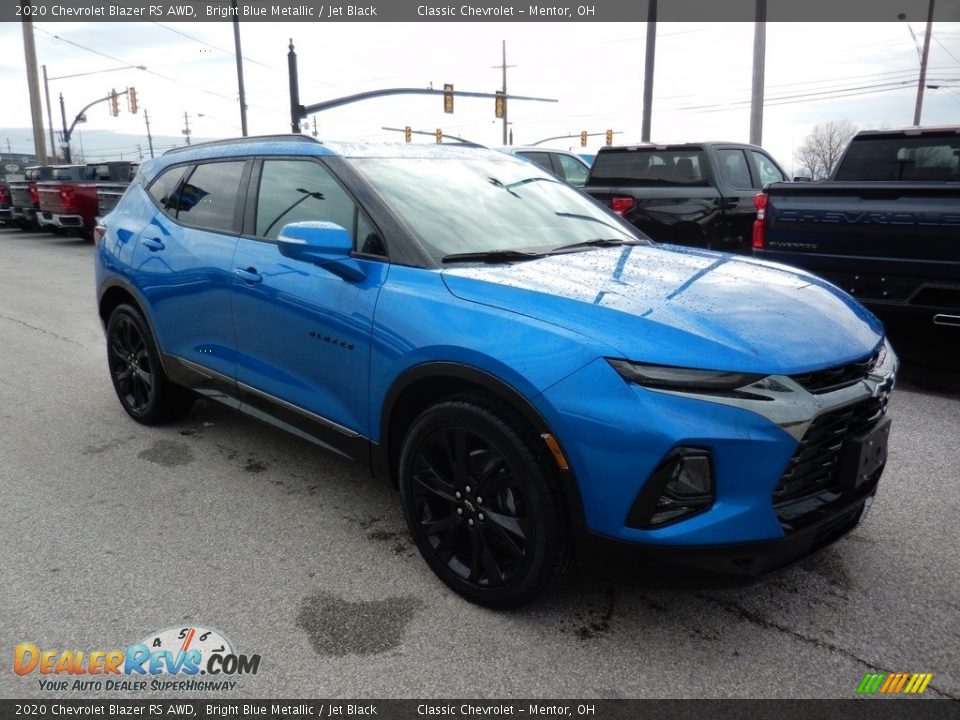 2020 Chevrolet Blazer RS AWD Bright Blue Metallic / Jet Black Photo #3