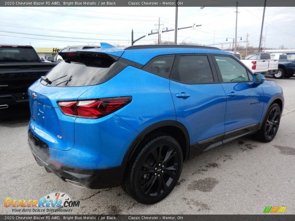 2020 Chevrolet Blazer RS AWD Bright Blue Metallic / Jet Black Photo #4