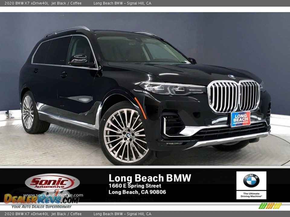 2020 BMW X7 xDrive40i Jet Black / Coffee Photo #1