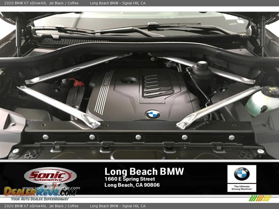 2020 BMW X7 xDrive40i Jet Black / Coffee Photo #8