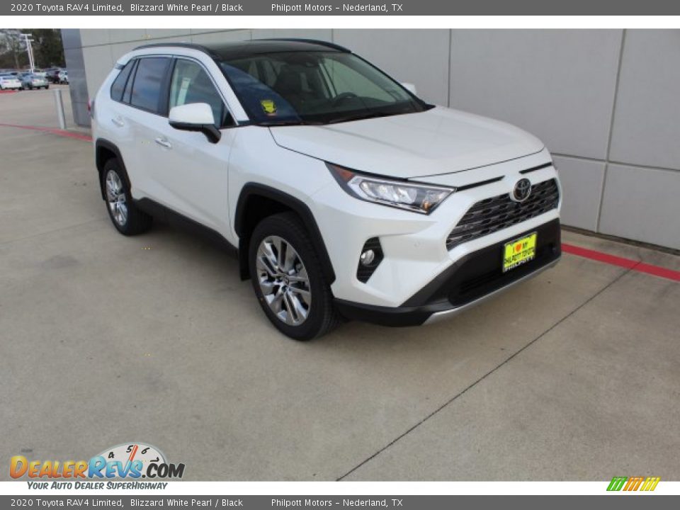 2020 Toyota RAV4 Limited Blizzard White Pearl / Black Photo #2