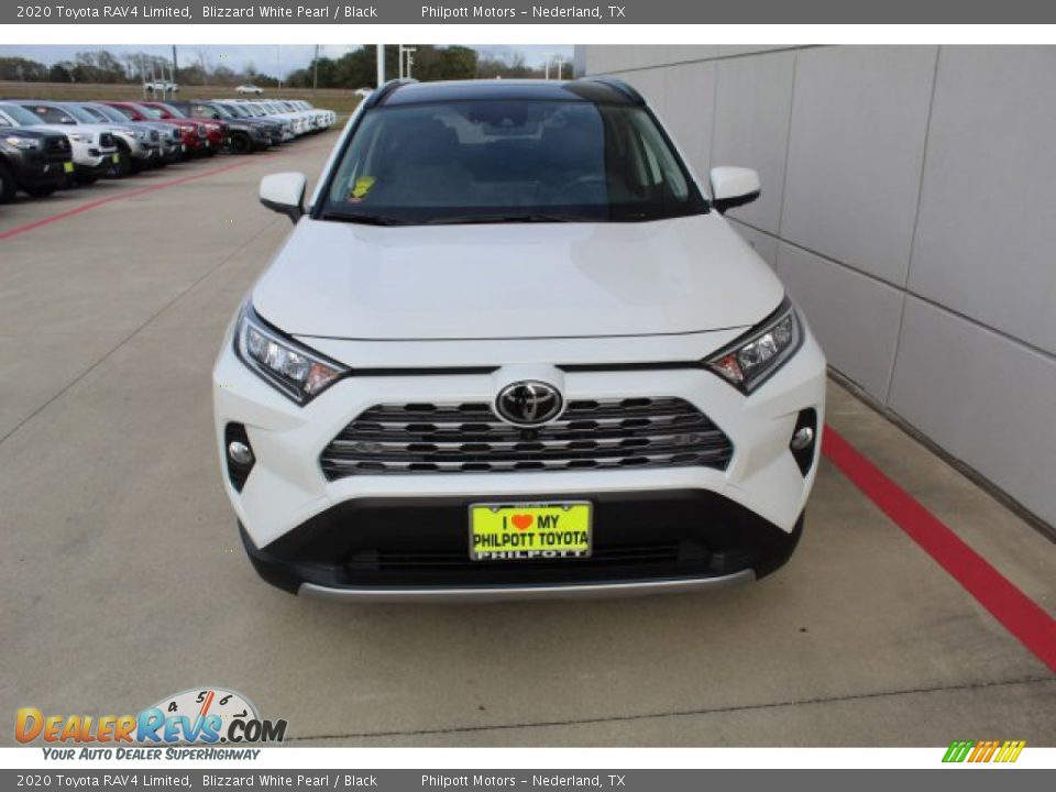 2020 Toyota RAV4 Limited Blizzard White Pearl / Black Photo #3