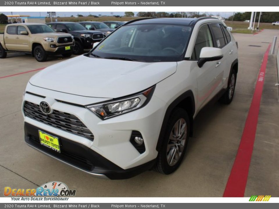 2020 Toyota RAV4 Limited Blizzard White Pearl / Black Photo #4