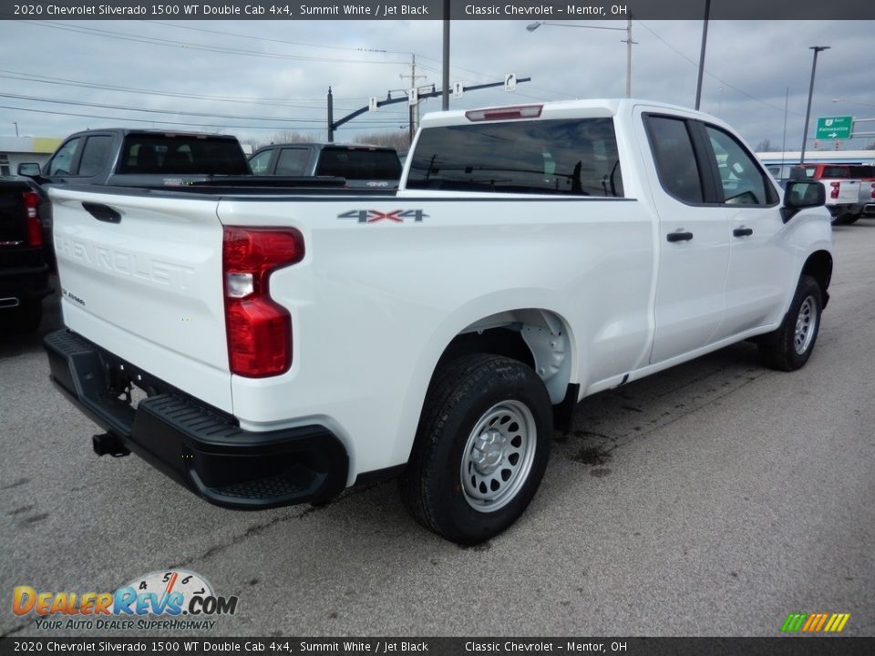 Summit White 2020 Chevrolet Silverado 1500 WT Double Cab 4x4 Photo #4